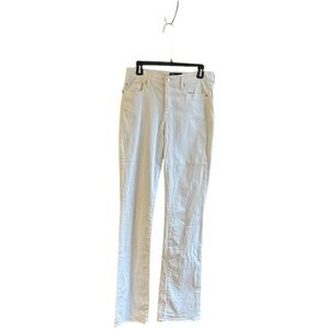 Gap denim perfect boot  white cotton polyester spandex jeans Sz 29 Tall